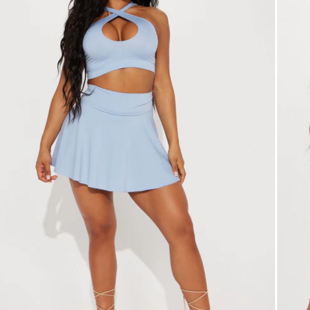 Fashion Nova Always Playing Tennis Skirt Set NWOT - Picture 2 of 5